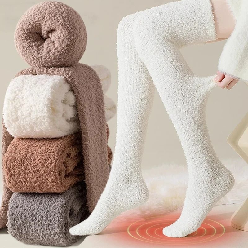 Buy Womens OvertheKnee Fleece Socks