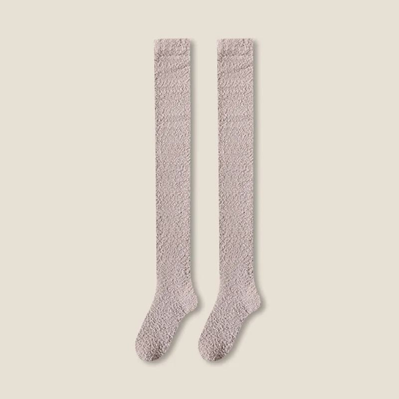 Plush OvertheKnee Socks for Women