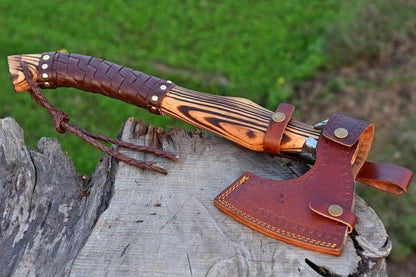 Handmade Viking Forged Axe Groomsmen Gift  Birthday Gift Collectibles Axe  Gift For Him  Anniversar 5
