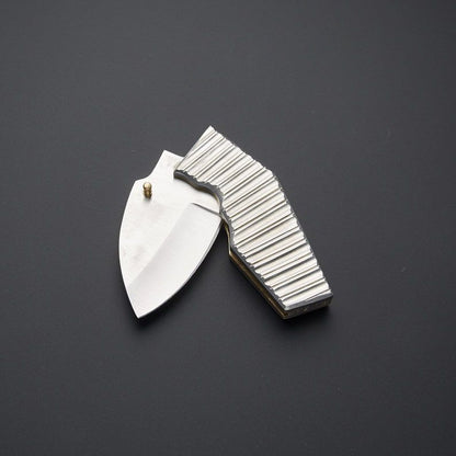 THE AQUA EDC  Custom Hand Forged  VG10 High Carbon Steel  Folding Knife  Pocket Knife  Everyday Car 2