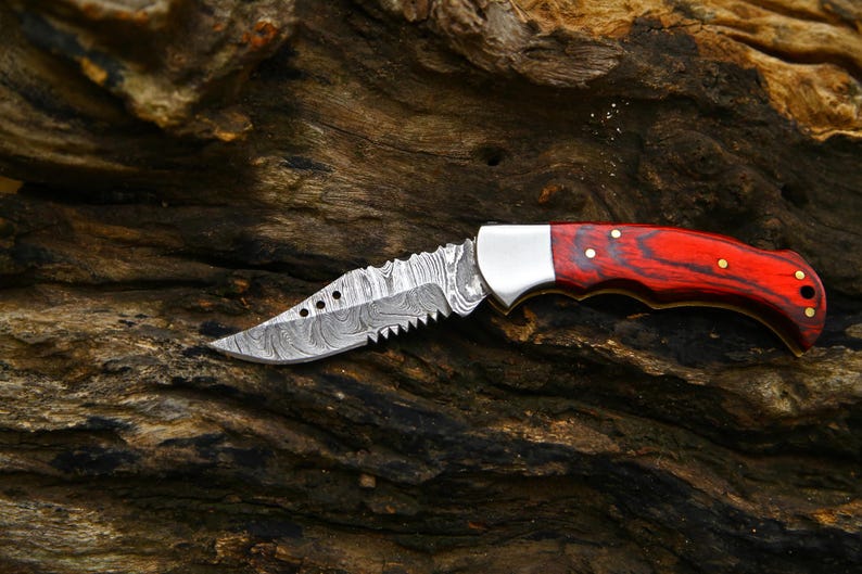 Handmade Folding Knife Damascus Folding Knife