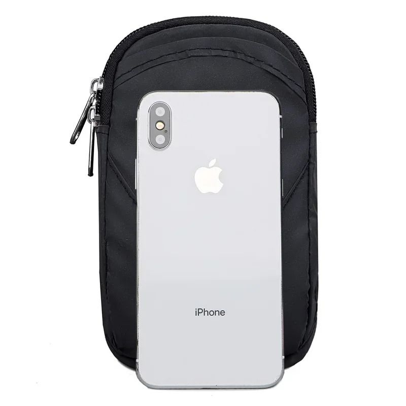 Reflective Jogging Armband with Pockets