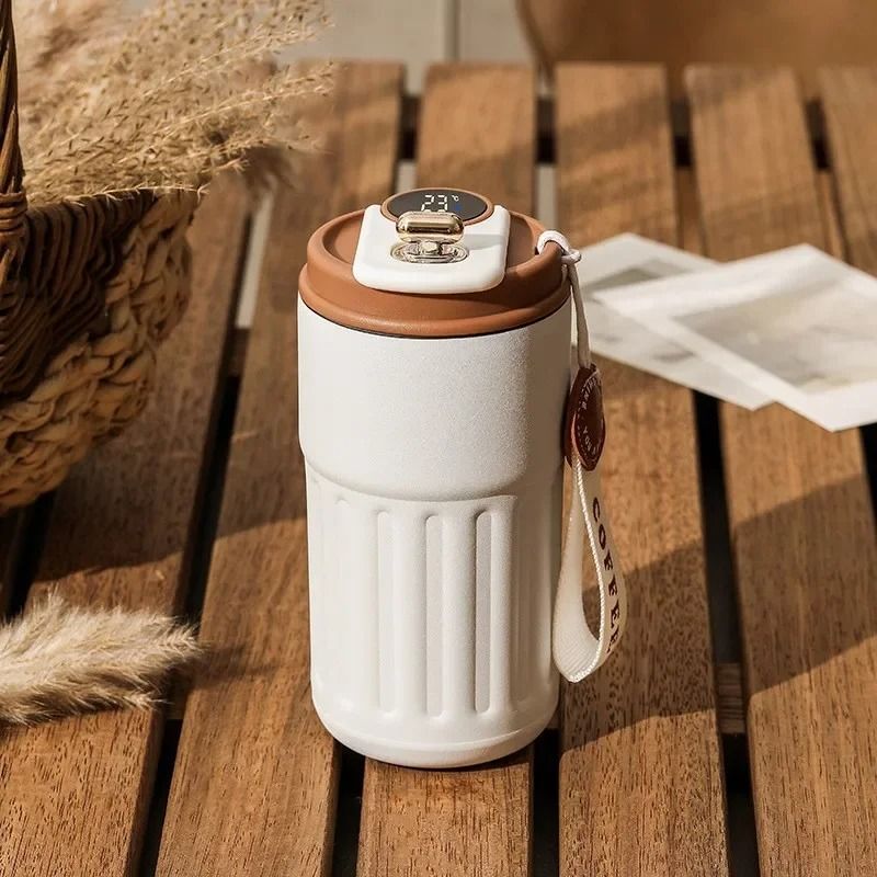 LED Temperature Display Stainless Steel Mug