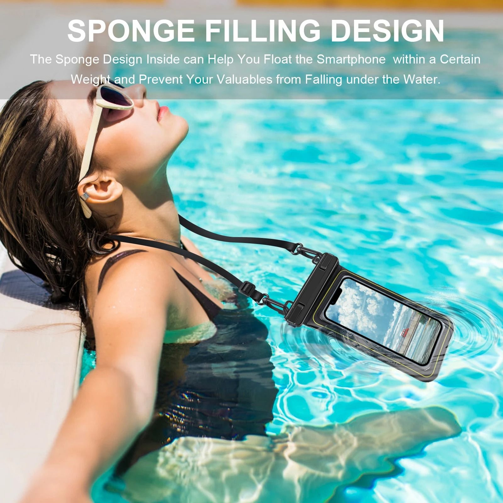 Floating Phone Pouch for Beach and Pool Use