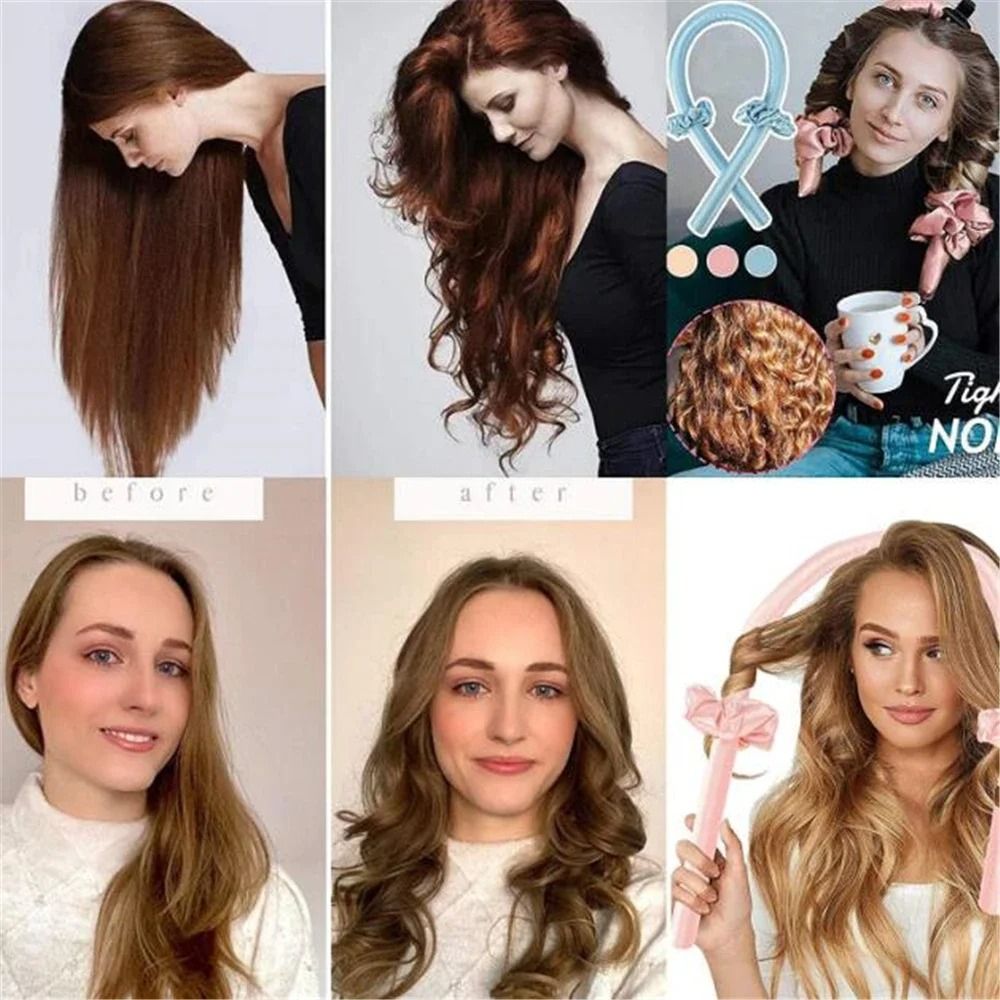 Comfortable No Heat Hair Curlers for Sleeping