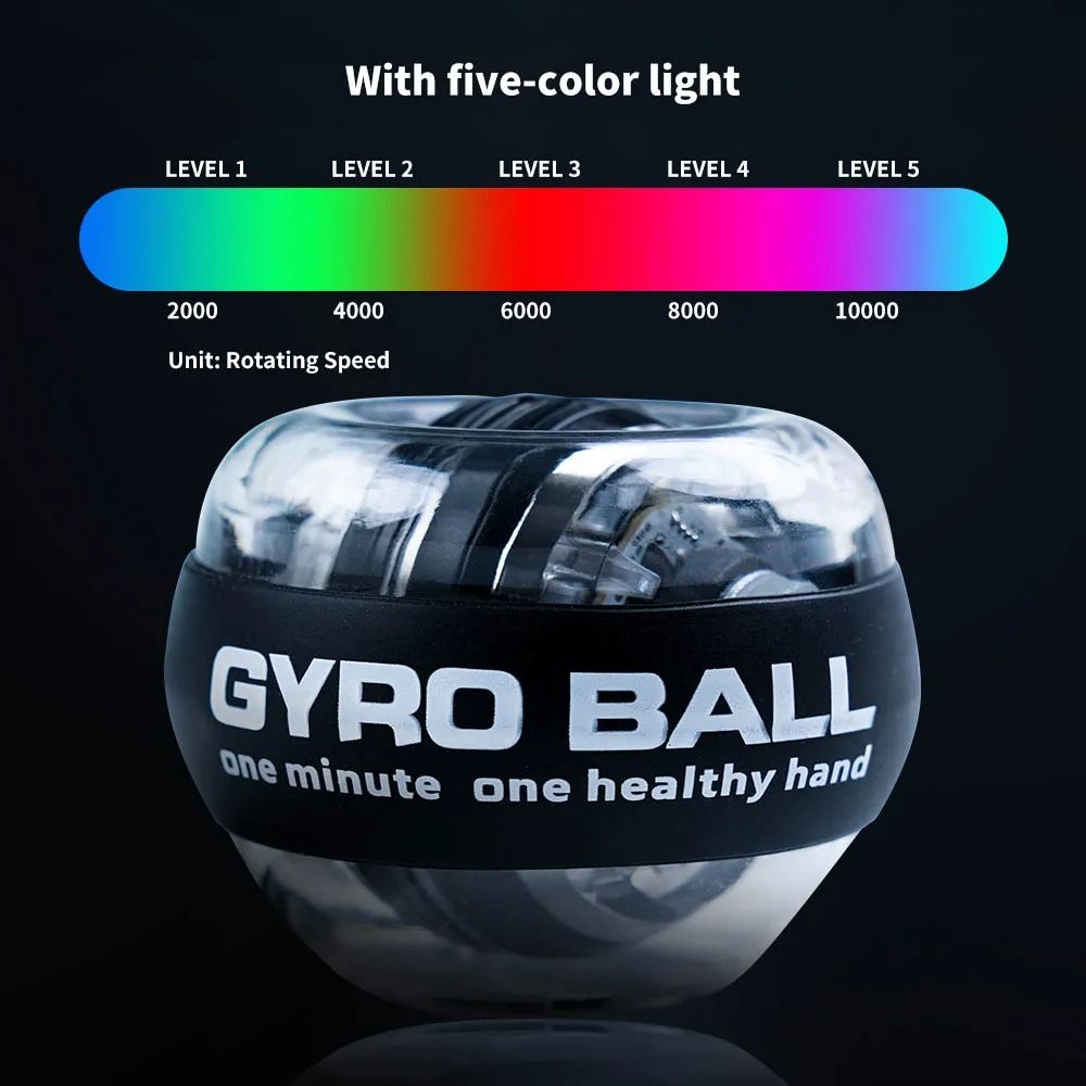 SelfStarting Wrist Gyro Ball for Strength Training