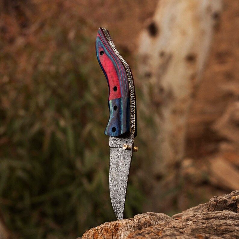 Handmade Pocket Folding Knife Damascus Pocket Knive Everyday Carry Knife Birthday Gift Boyfriend Gi 3