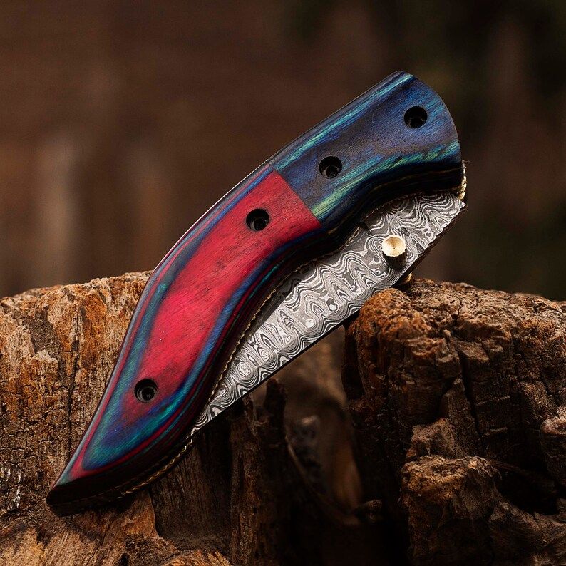 Handmade Pocket Folding Knife Damascus Pocket Knive Everyday Carry Knife Birthday Gift Boyfriend Gi 4