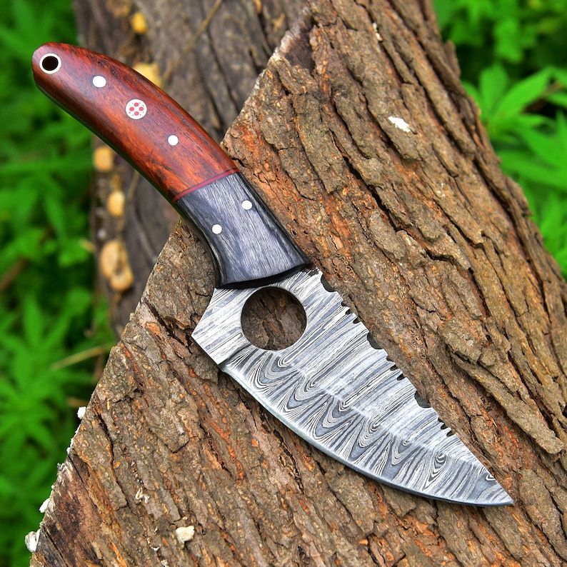 Damascus Steel Hunting Knife Hand Forged Camping Knife Pocket Knife Fixed Blade Knife Anniversary G 1