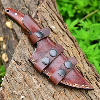 Damascus Steel Hunting Knife Hand Forged Camping Knife Pocket Knife Fixed Blade Knife Anniversary G 3