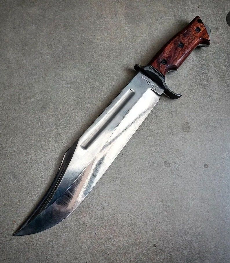 Handmade Carbon Steel Hunting Bowie Knife Vintage Big Bowie Birthday Anniversary New Year Christmas 1