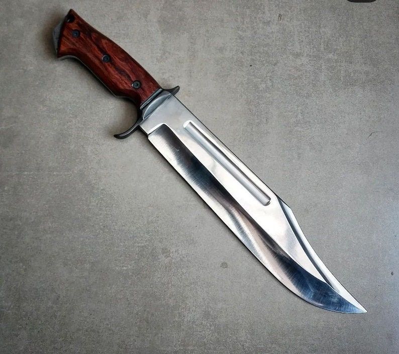 Handmade Carbon Steel Hunting Bowie Knife Vintage Big Bowie Birthday Anniversary New Year Christmas 2