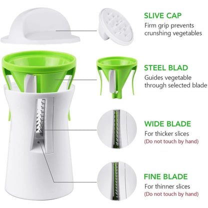 Heavy Duty Spiralizer Vegetable Slicer  Zucchini Pasta Maker 7