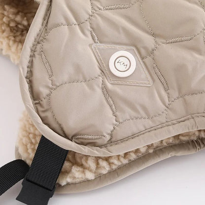 Winter Bomber Hat with Warm Velvet Earflaps