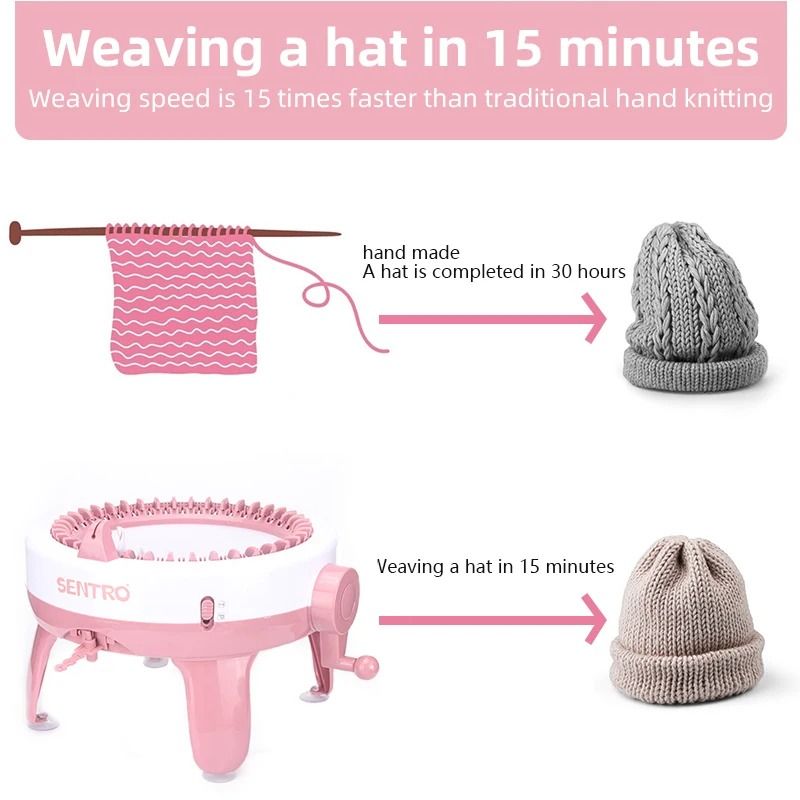 Durable 40Needle Knitting Machine for Home Crafting