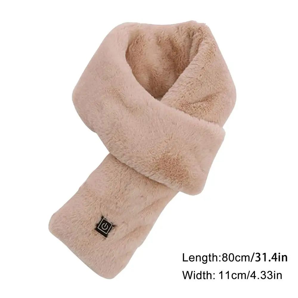 Heated Neck Scarf Electric Heated Soft Neck Wrap Skiing Heating Scarf For Men And Women 4