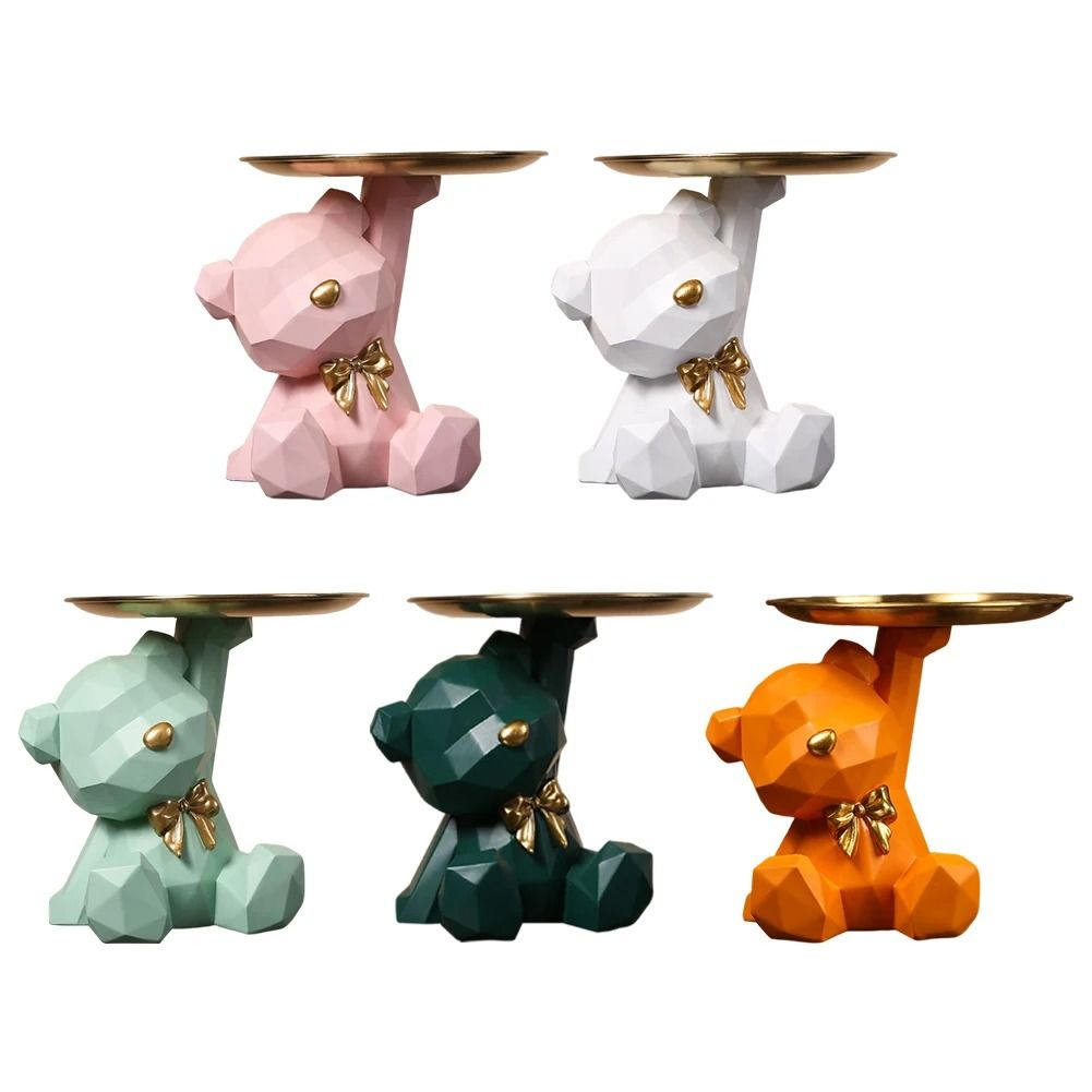 MultiPurpose Bear Storage Sculpture for Accessories