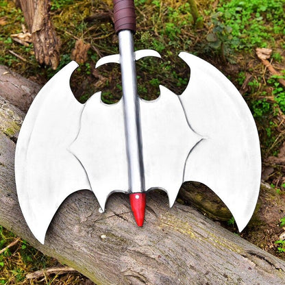 Handmade Double Head 38 Larger Axe Leather Sheath Carbon Steel Camping Hatchet Personalized Gifts F 2