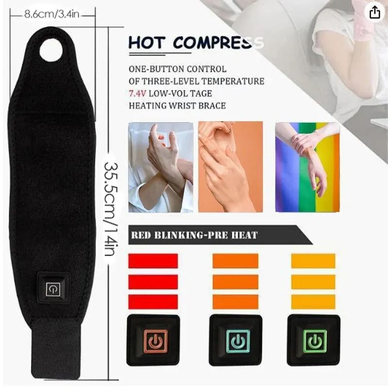 Heating Wrist Support Brace  Breathable  Sports Protection 6