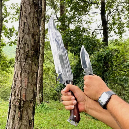 Custom Handmade Carbon Steel Blade Survival Bowie Knife Hunting Knife Camping 1