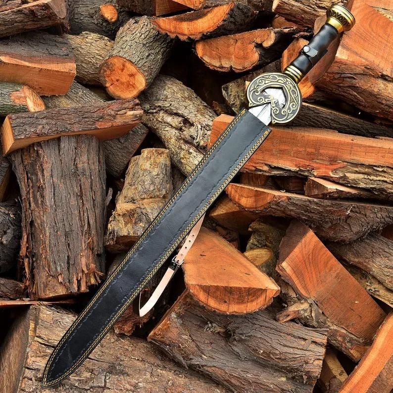 ALFARI Handmade Damascus Steel Beautiful Sword Hand Forged Sword Damascus Sword With Sheath Gift Fo 2