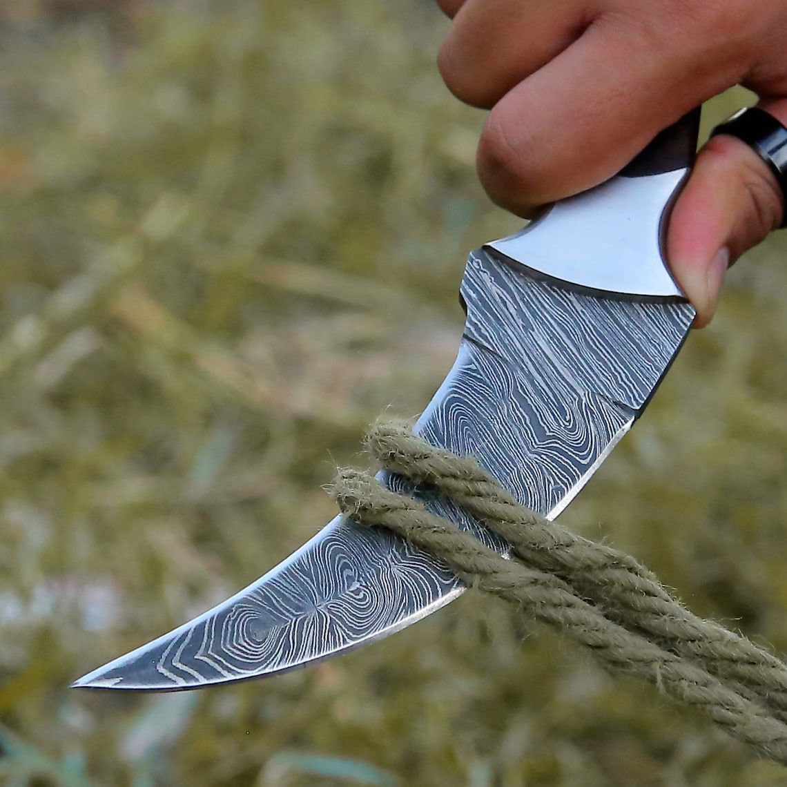Karambit Knife  Fixed Blade With Sheath  Claw Knife Sharp Blade Karambits For Men  Women EDC ROSE W 1