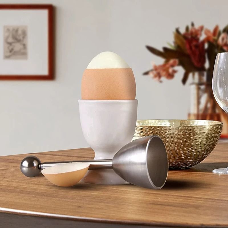 Stainless Steel Egg Cutter Opener – Cracker & Shell Remover