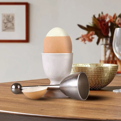 Stainless Steel Egg Cutter Opener – Cracker & Shell Remover