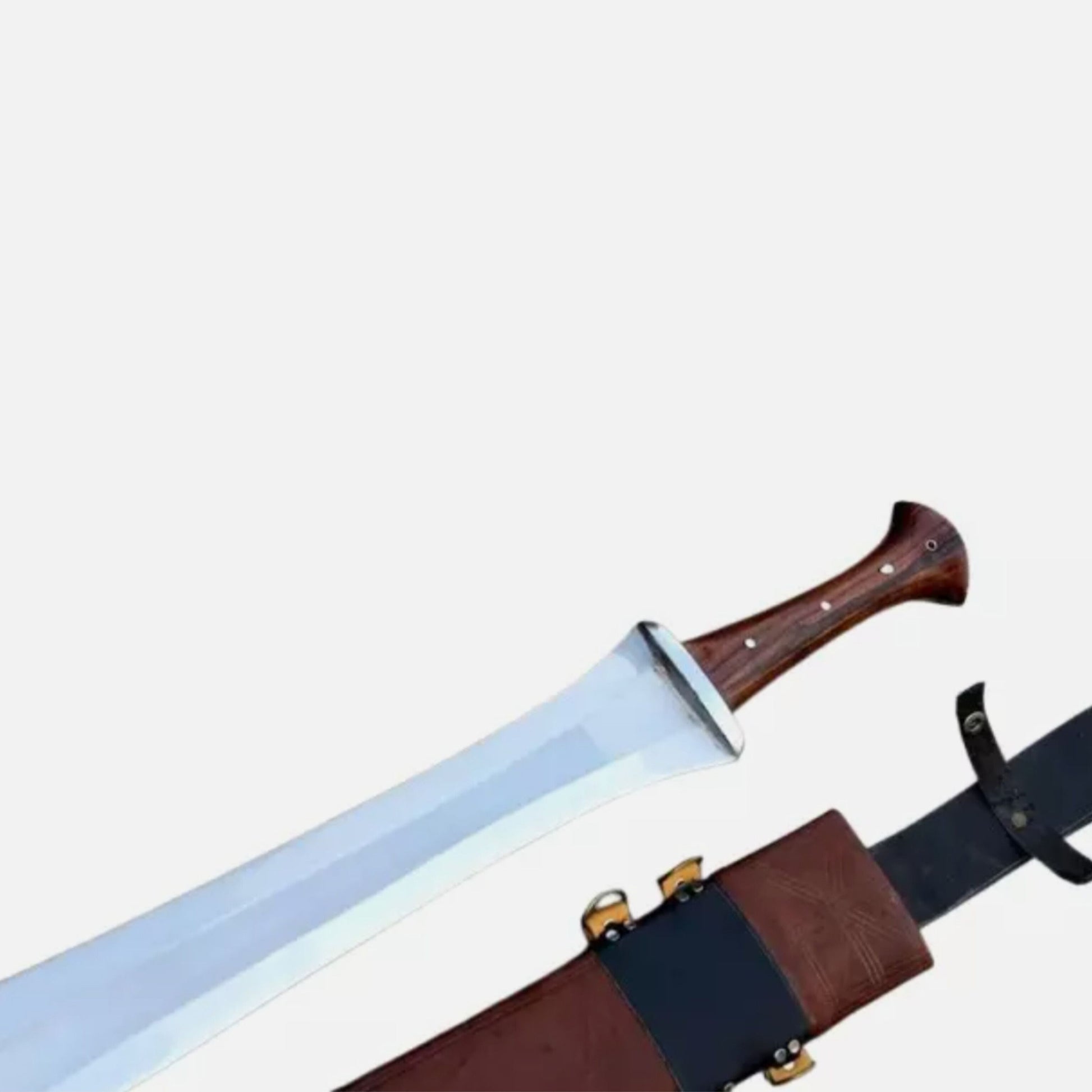 Custom Handmade Carbon Steel Greek Xiphos Hunting SwordHunting Sword Camping 3