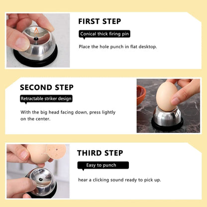 Premium Stainless Steel Egg Piercer  Easy Hole Puncher For Perfect Boiled Eggs 4