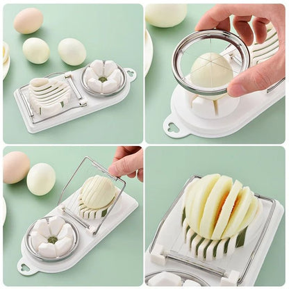 Multifunctional Stainless Steel Egg Slicer  Flower Shape Cutter For Eggs  Fruits 7