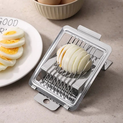 Premium Stainless Steel Egg Slicer – Multifunctional Kitchen Cutter for Perfect Egg Slices