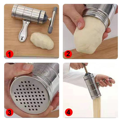 Manual Fruit Juicer and Pasta Machine Combo