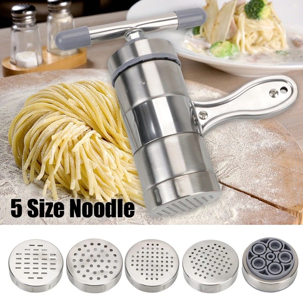 Multifunctional Stainless Steel Manual Pasta  Juice Maker With 5 Molds 6