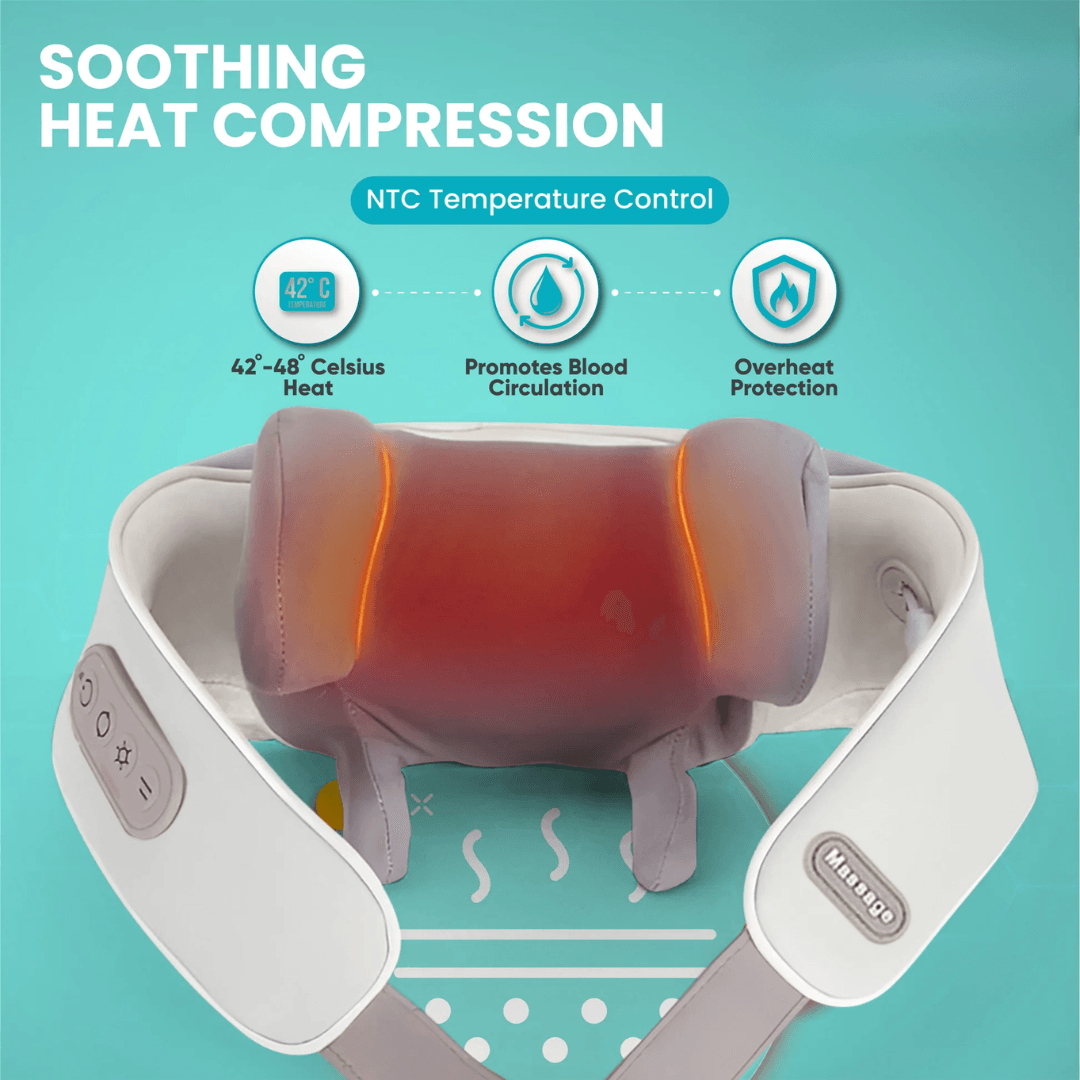 Neck  Shoulder Heat Massager  Therapeutic Relaxation Tool  Perfect Wellness Gift 1
