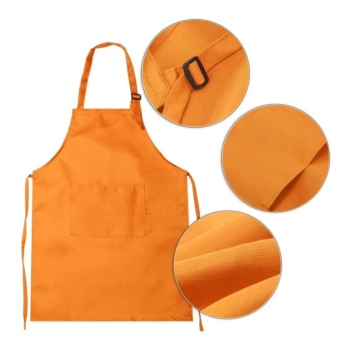 Children Chef Apron With Front Pocket Bib  Boys  Girls Kitchen Craft Apron  Hat Sets 2