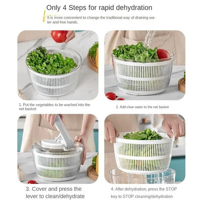 Multifunctional Vegetable Salad Spinner  Dehydrator  Efficient Lettuce Washer  Dryer 5