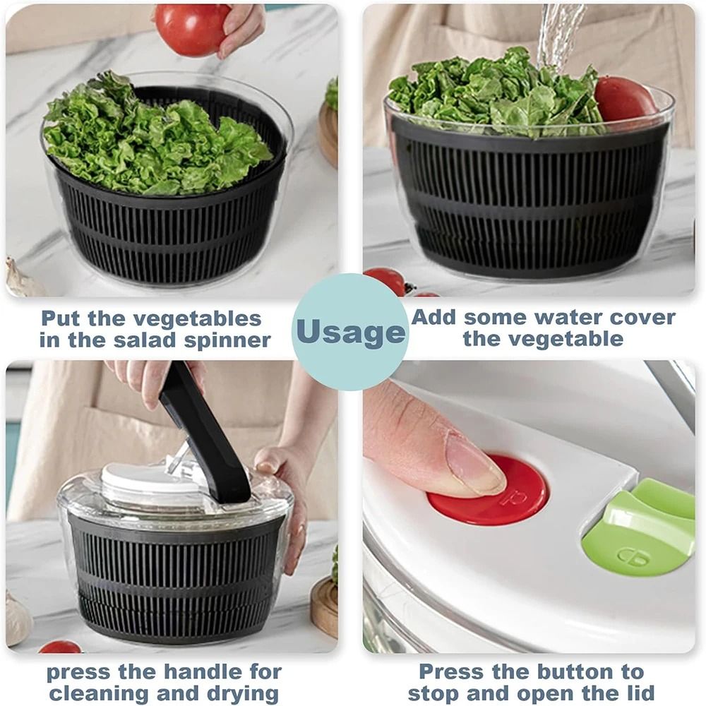 Safe Vegetable Washing Spinner