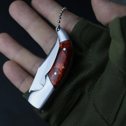 Mini Pocket Knife Folding Blade Pocket Knife Hunting Camping Survival EDC Tool 7