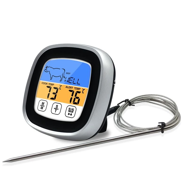 Touchscreen BBQ thermometer for chefs
