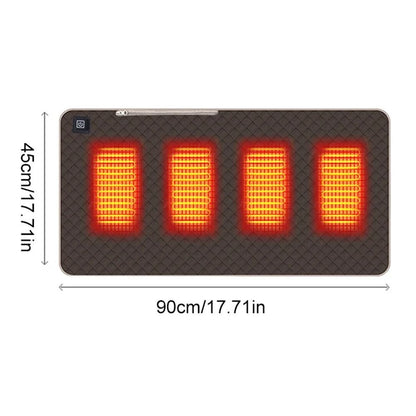 Multifunctional heated mat for yoga and camping