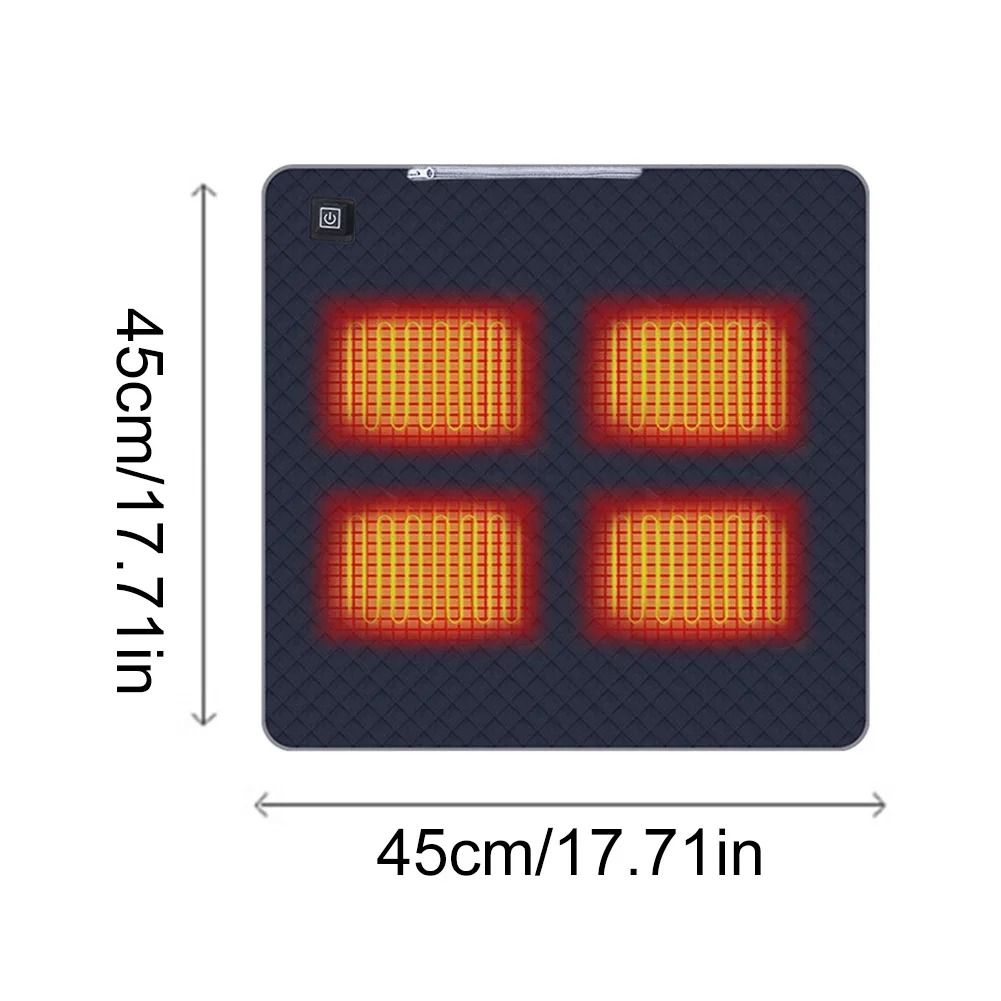 Rechargeable heating pad for outdoor use