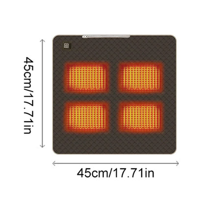 Adjustable temperature heated seat