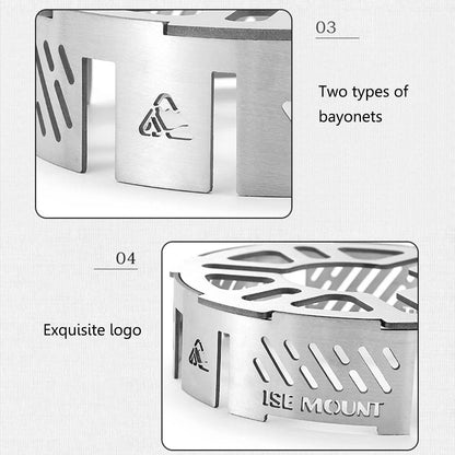 Stainless Steel Camping Stove Windshield  Durable  Windproof 8