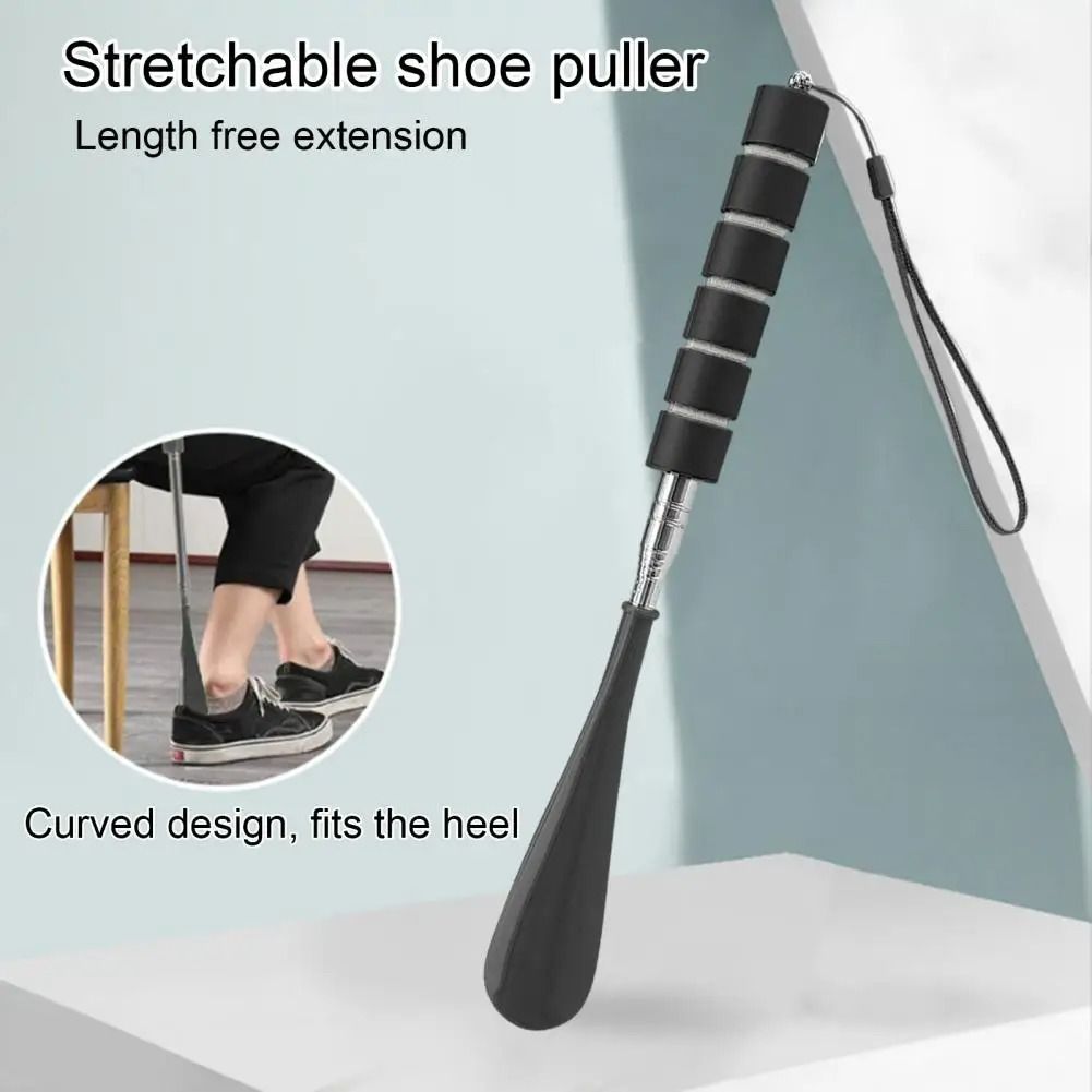 Premium Telescopic Stainless Steel Shoe Horn With NonSlip Handle 3