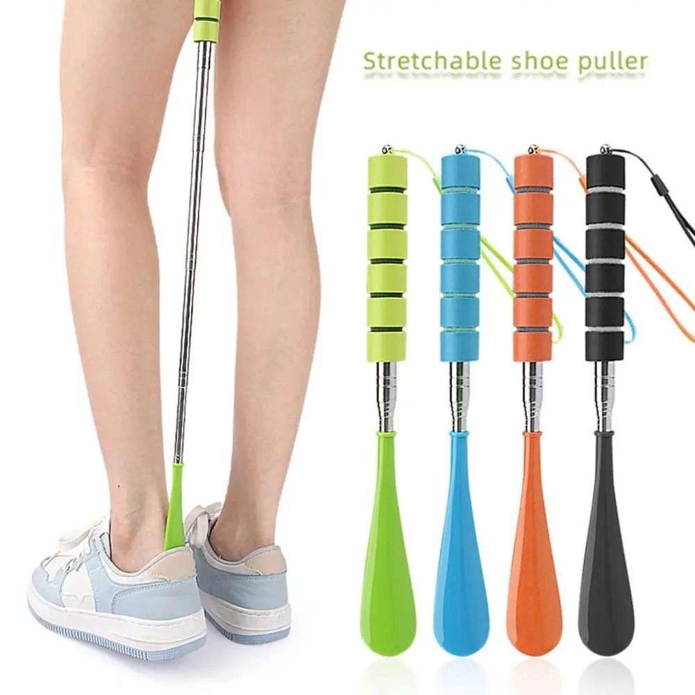 Long handle shoe helper