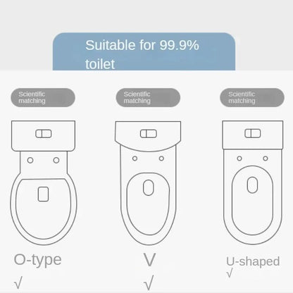 Soft Washable Winter Toilet Seat Cover With Handle  Bathroom Warmer 6