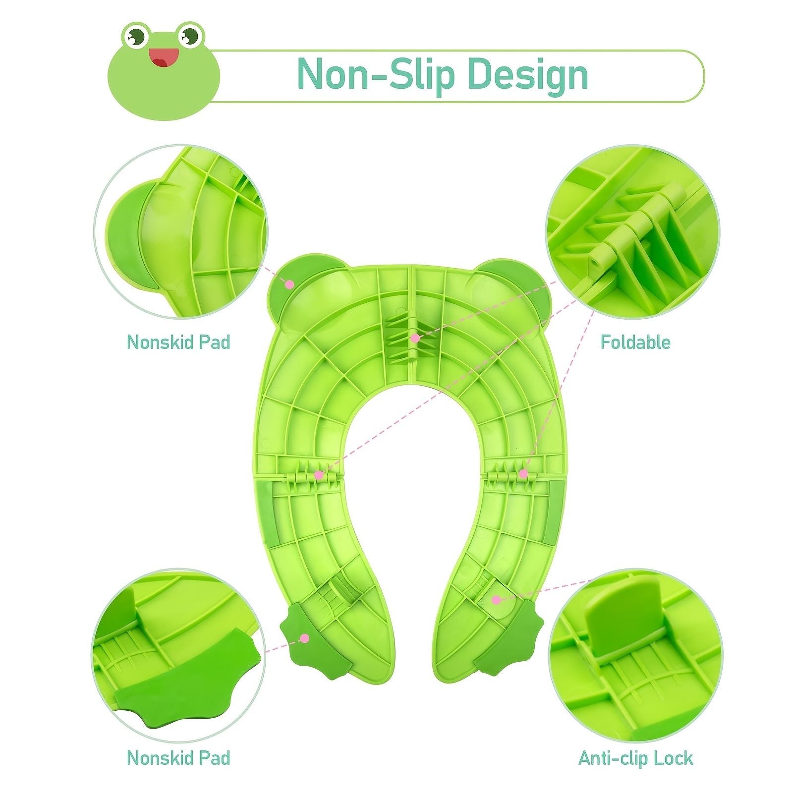 NonSlip Silicone Toilet Seat Cover