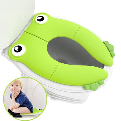 Premium Portable Folding Baby Potty Seat – Non-Slip Silicone Cover for Travel & Training