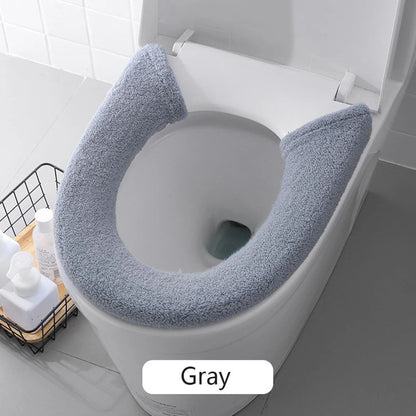 Soft Washable Thick Toilet Seat Cover  Warm  Universal Fit 7